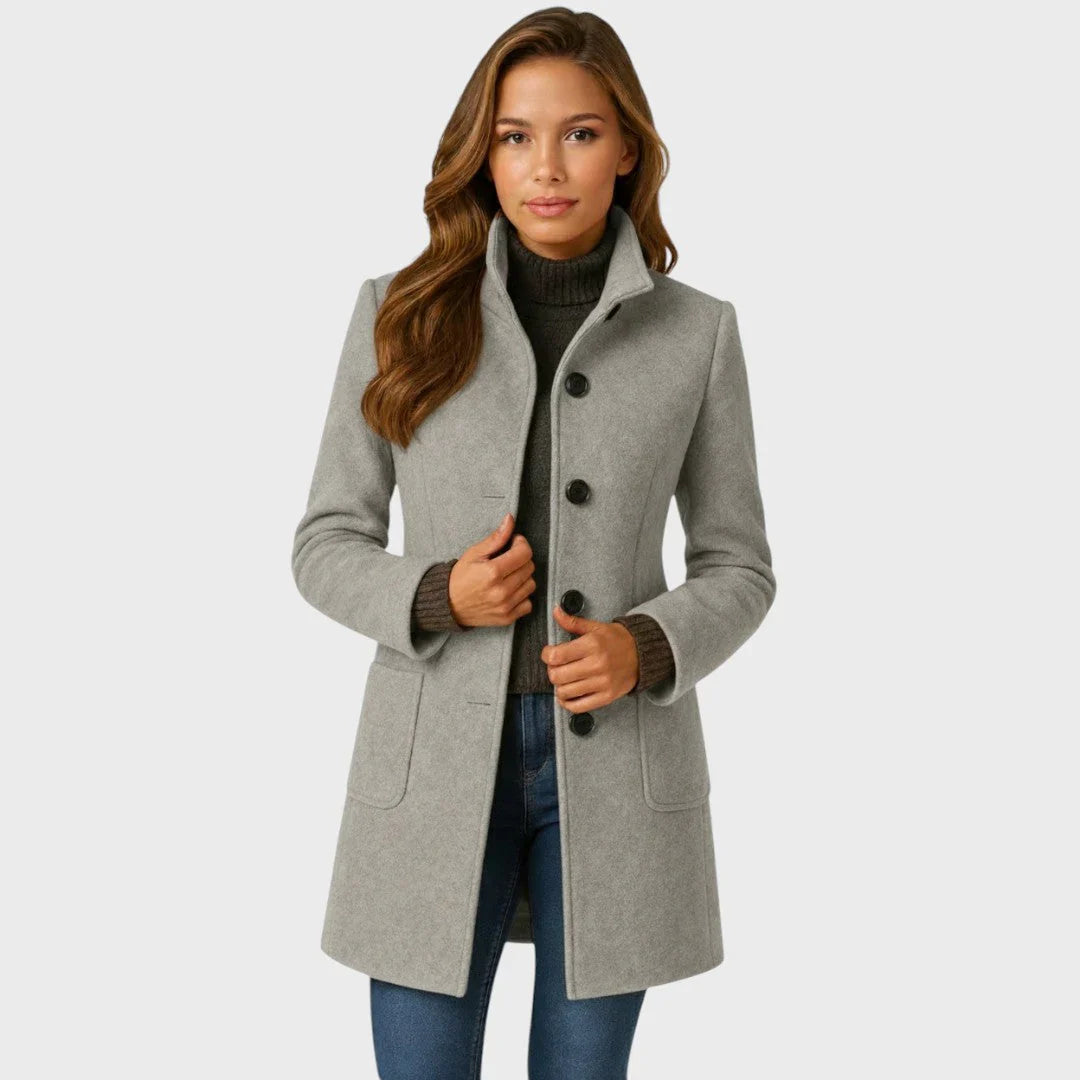 Evelyn Mid-Length Button Coat