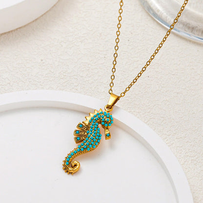 Elara Blue Reef Necklace