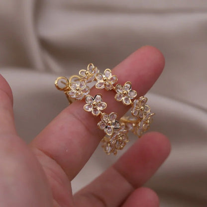 Georgia Blossom Hoop Earrings