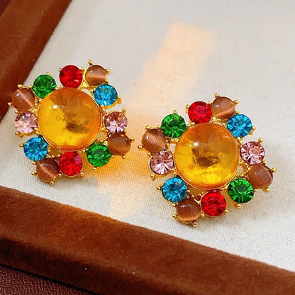 Adele Sunset Crown Studs