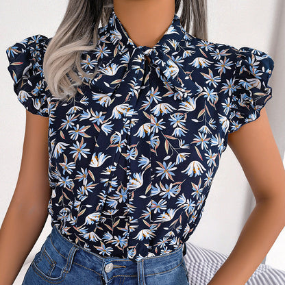 Breezy Tie-Neck Shirt