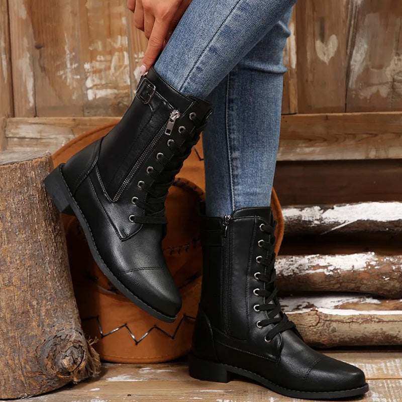 Charlotte Lace-Up Boots