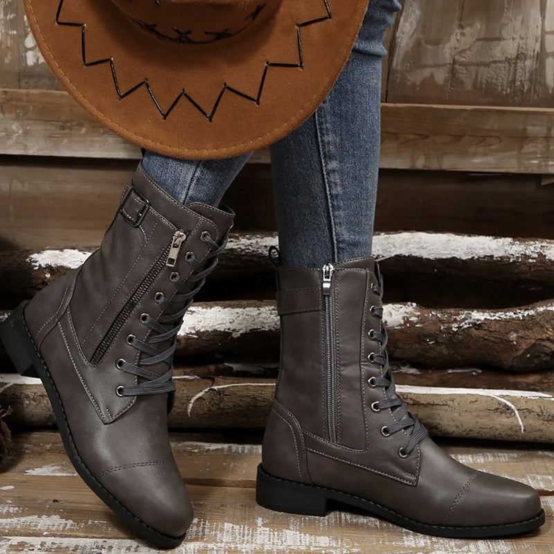 Charlotte Lace-Up Boots