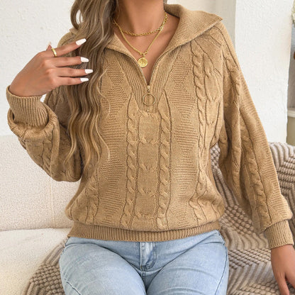 Elsie Knit Half-Zip Pullover