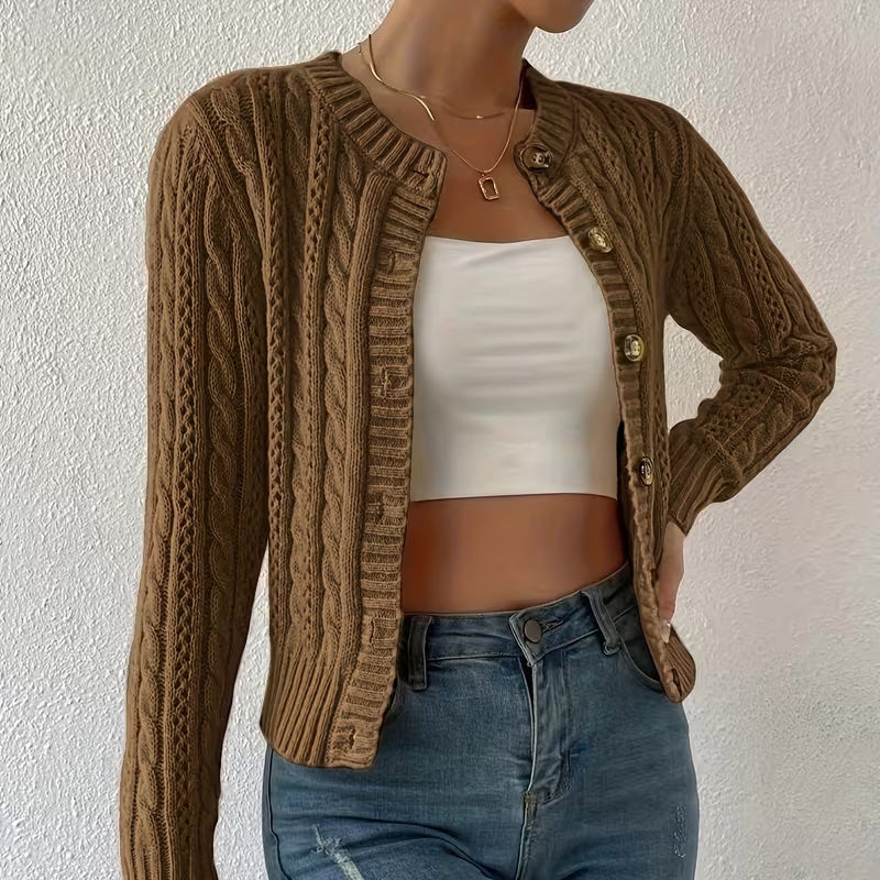 Olivia Knit Button Cardigan