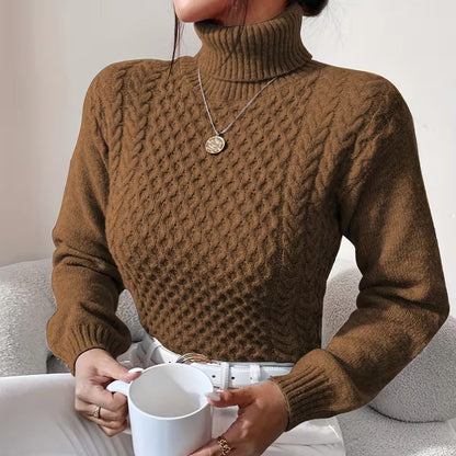 Clara Cable Knit Turtleneck