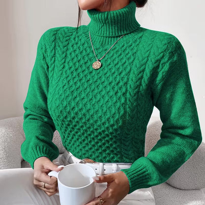 Clara Cable Knit Turtleneck
