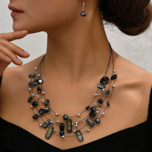 Cascade Layered Gem Set