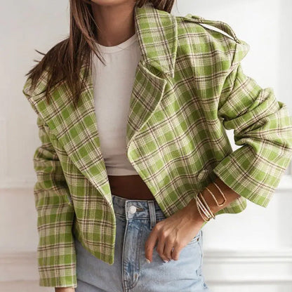 Claire Mercer Plaid Peacoat