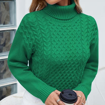 Clara Cable Knit Turtleneck