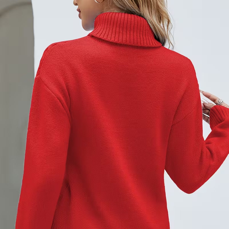 Clara Cable Knit Turtleneck
