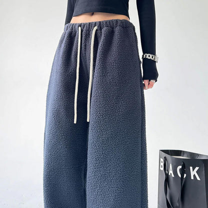 Harper Wide-Leg Fleece Pants