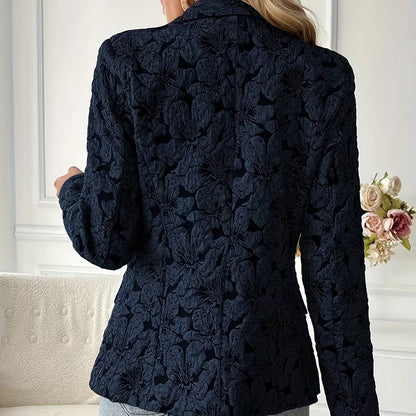 Camille Textured Floral Blazer