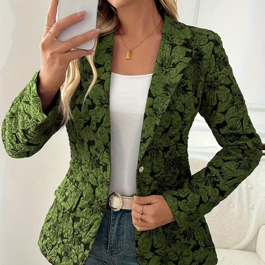Camille Textured Floral Blazer