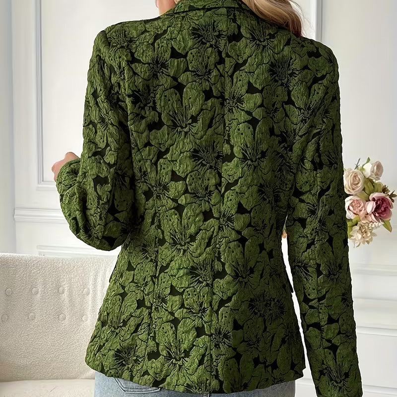 Camille Textured Floral Blazer
