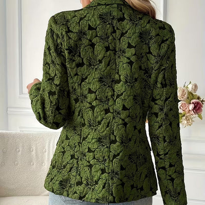 Camille Textured Floral Blazer