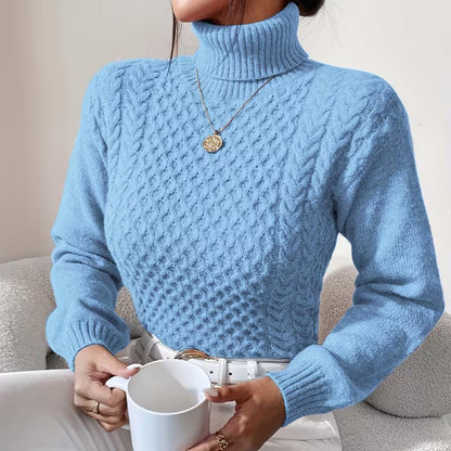 Clara Cable Knit Turtleneck