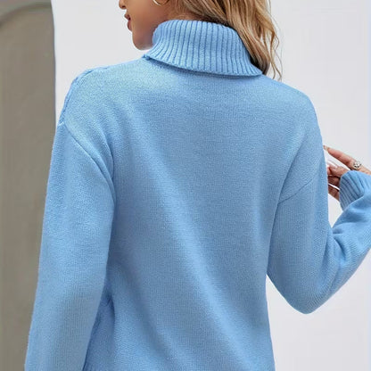 Clara Cable Knit Turtleneck