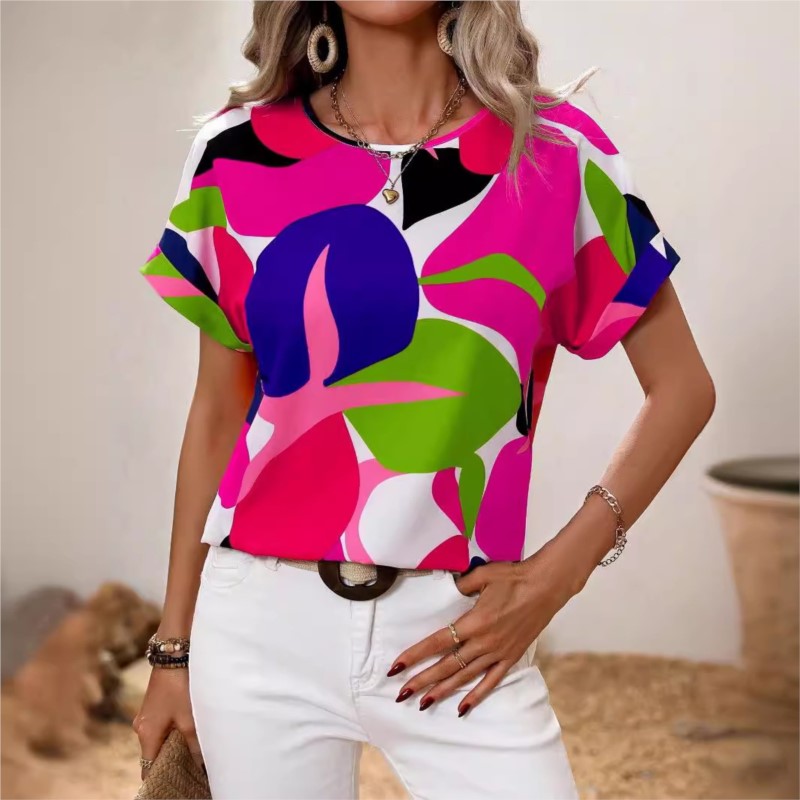 Bold Bloom Print Tee