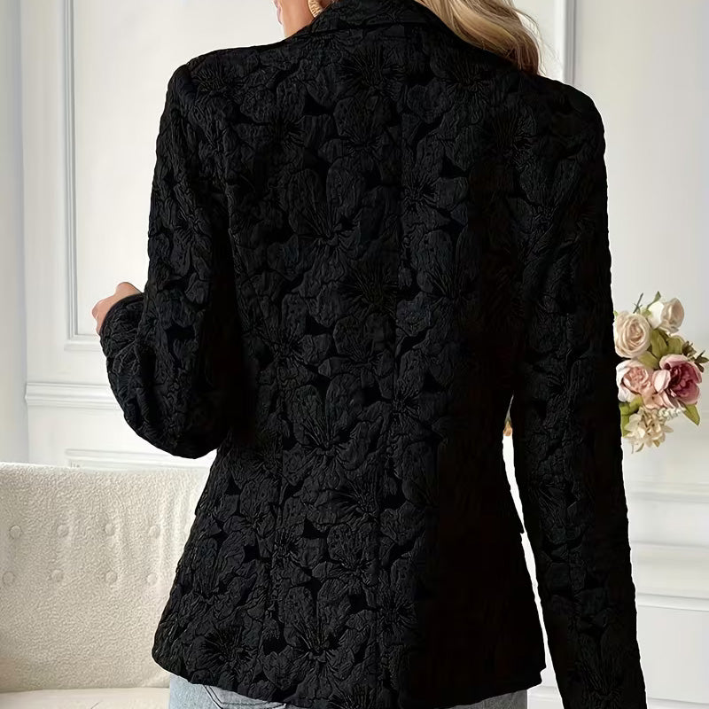 Camille Textured Floral Blazer