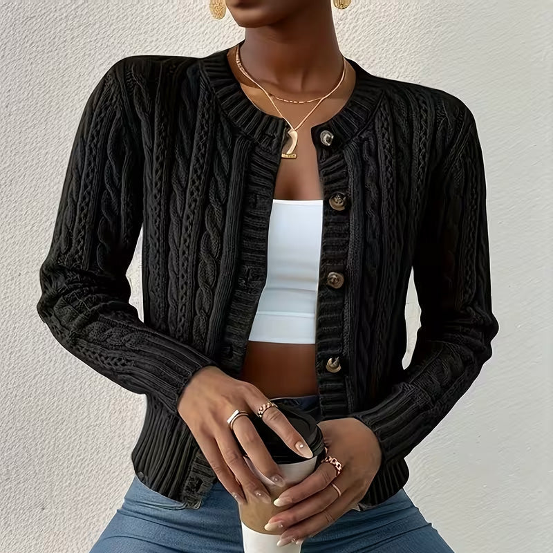 Olivia Knit Button Cardigan