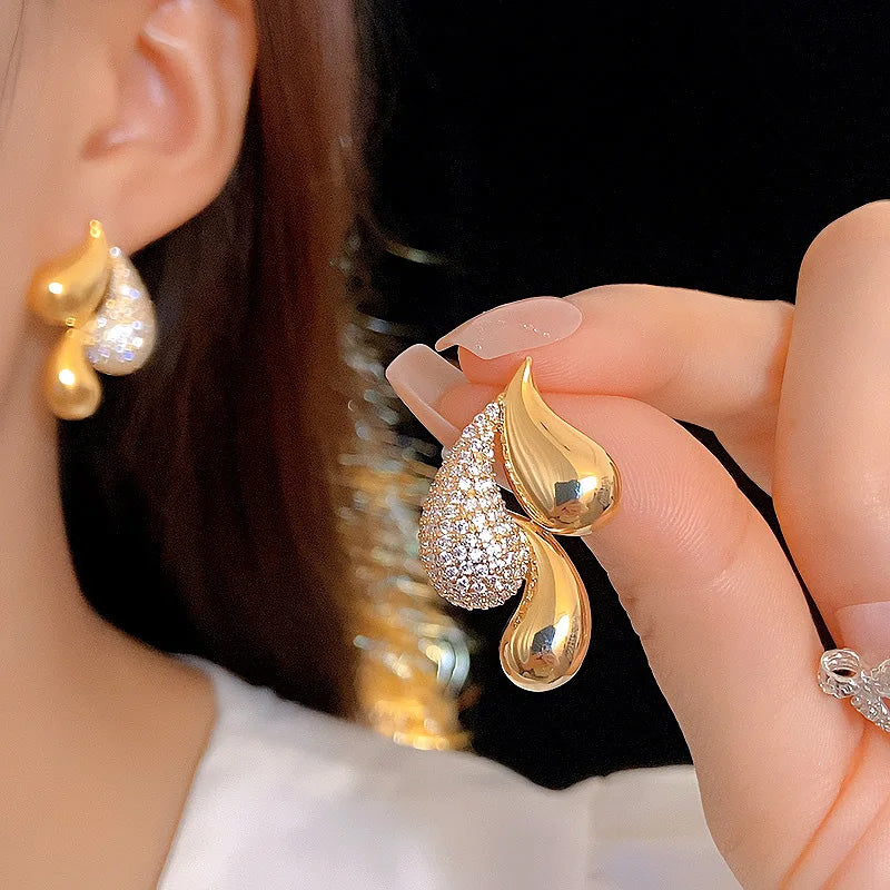 Chelsea Crystal Flame Earrings