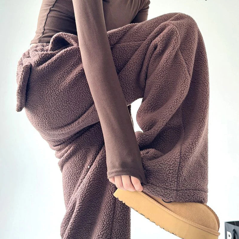 Harper Wide-Leg Fleece Pants