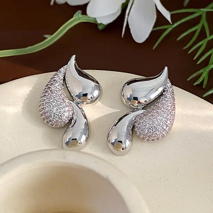 Chelsea Crystal Flame Earrings