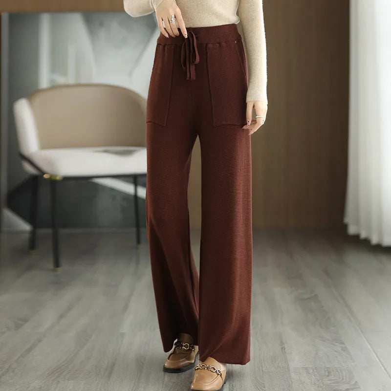 Charlotte Knit Wide-Leg Pants