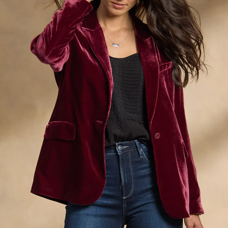 Clara Velvet Blazer
