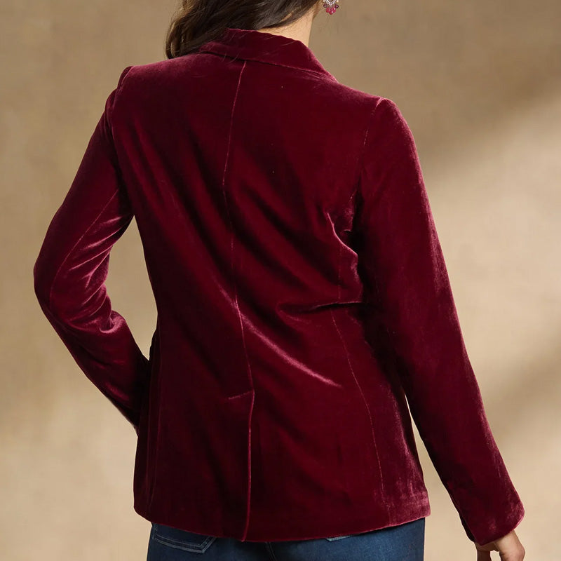 Clara Velvet Blazer