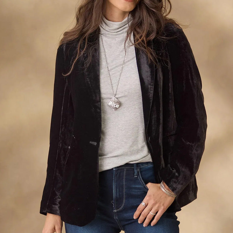 Clara Velvet Blazer