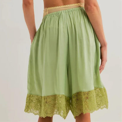 Chloe Lace Hem Lounge Shorts