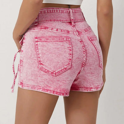 Buckle Tie-Up Denim