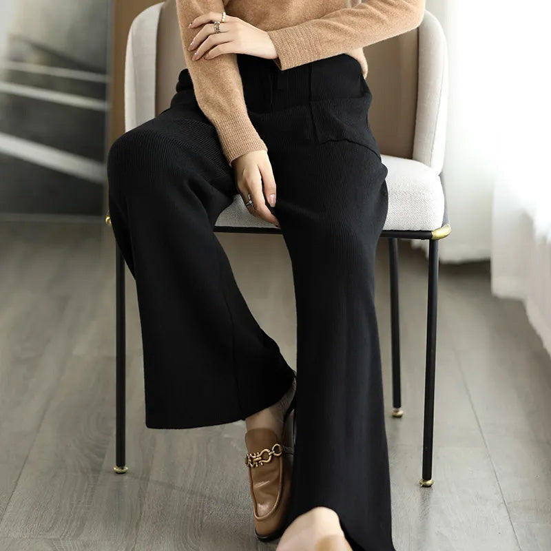 Charlotte Knit Wide-Leg Pants