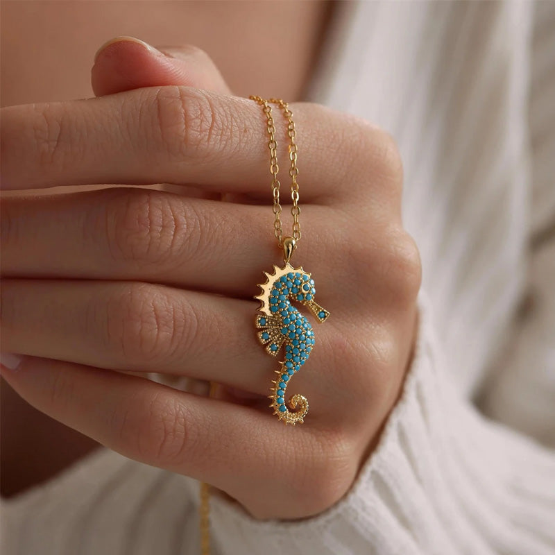 Elara Blue Reef Necklace