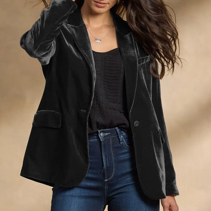 Clara Velvet Blazer