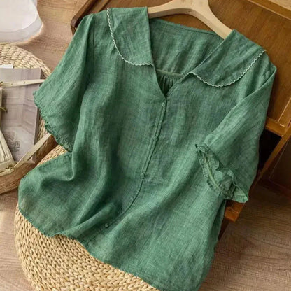 Amelia Linen Blouse