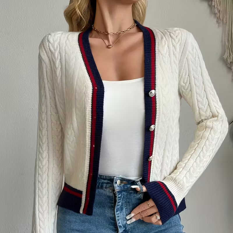 Harper Cable Knit Cardigan