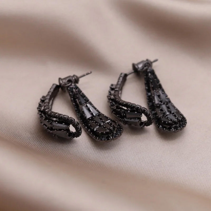 Amelia Crystal Drop Earrings