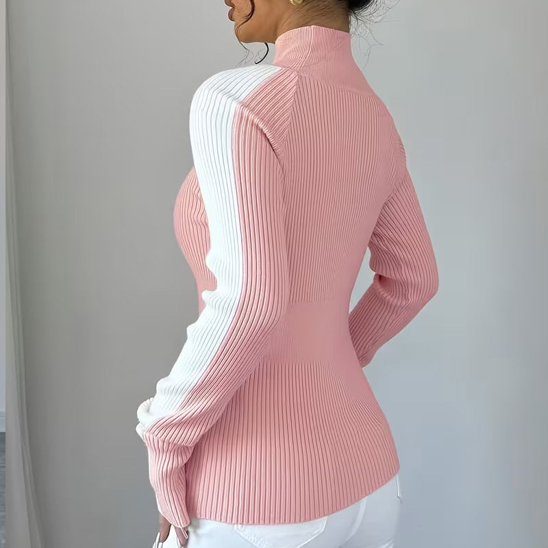 Ava Ribbed Turtleneck