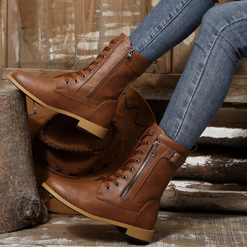 Charlotte Lace-Up Boots