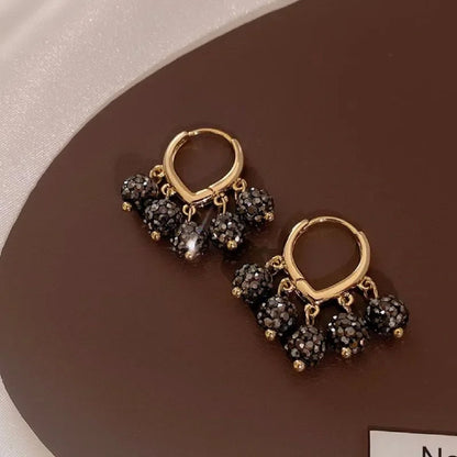Harper Midnight Charm Hoops