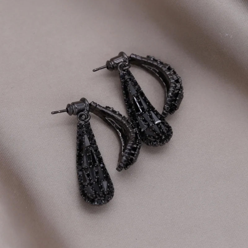 Amelia Crystal Drop Earrings