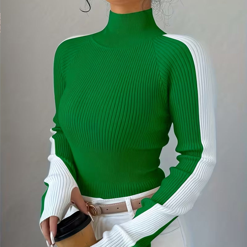 Ava Ribbed Turtleneck