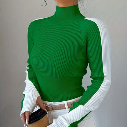 Ava Ribbed Turtleneck