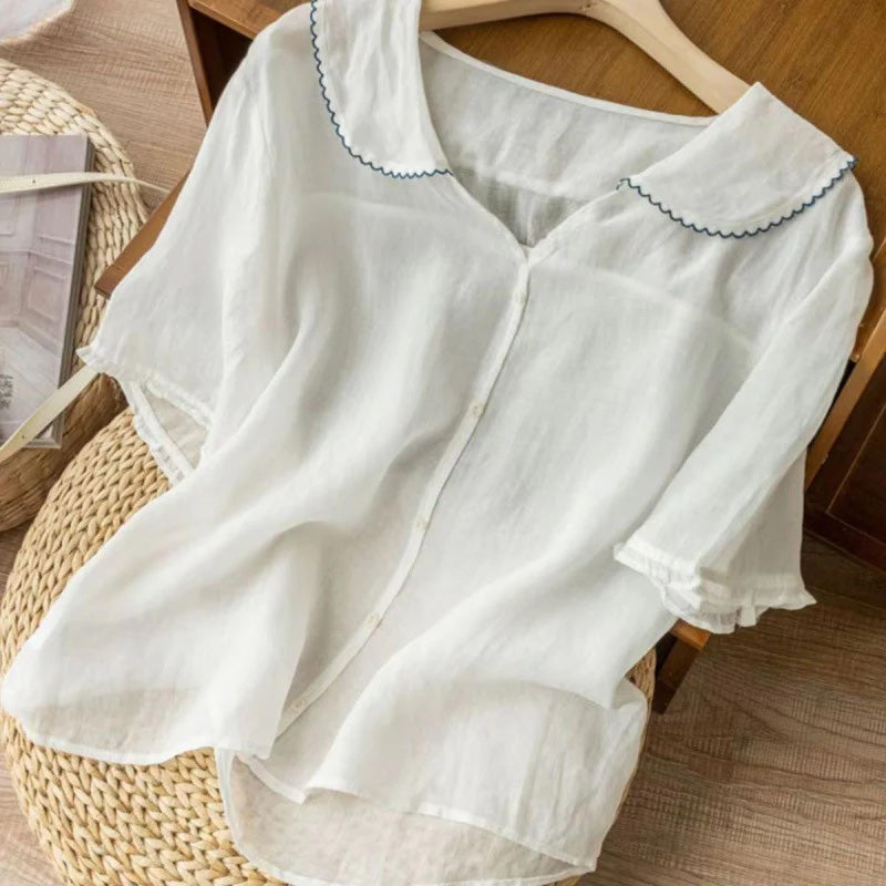 Amelia Linen Blouse