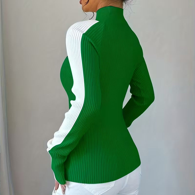 Ava Ribbed Turtleneck