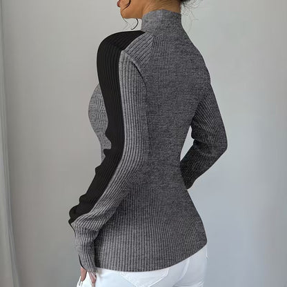 Ava Ribbed Turtleneck