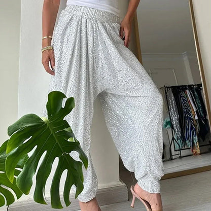 City Sequin Harem Pants